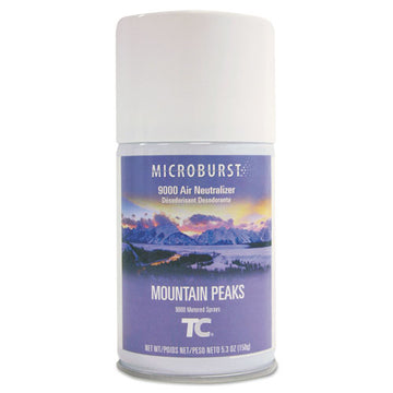 Rubbermaid® Commercial Tc Microburst 9000 Air Freshener Refill, Mountain Peaks, 5.3 Oz Aerosol Spray, 4-carton freeshipping - TVN Wholesale